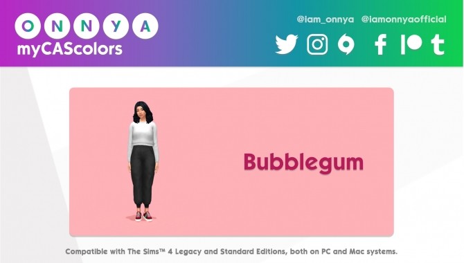 Sims 4 myCAScolors   18 New Backgrounds with Blob by onnyasimr at Mod The Sims