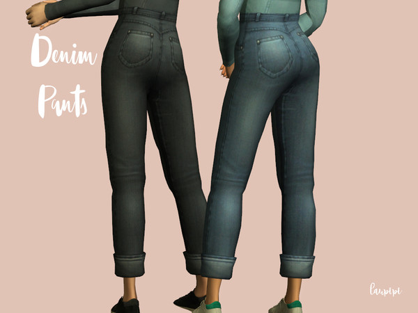 Sims 4 Denim Pants by laupipi at TSR