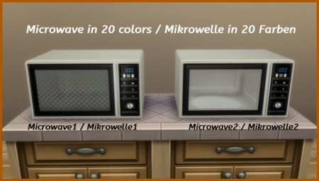 Modern microwave by hippy70 at Mod The Sims
