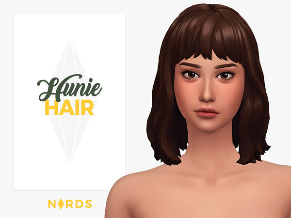 Sims 4 Hunie Hair by Nords at TSR