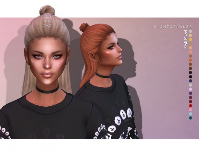 Sims 4 Frosting HAIR SET by Nightcrawler at TSR