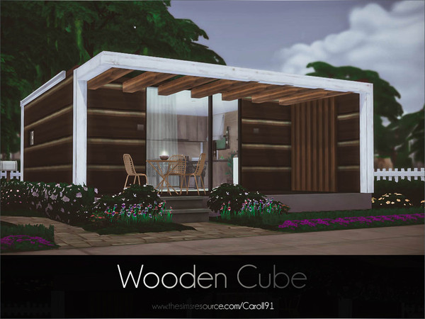 Sims 4 Wooden Cube by Caroll91 at TSR