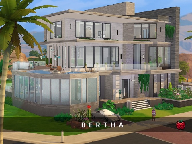 Sims 4 Bertha house no cc by melapples at TSR