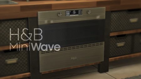 H&B MiniWave Counter Slot Oven by littledica at Mod The Sims