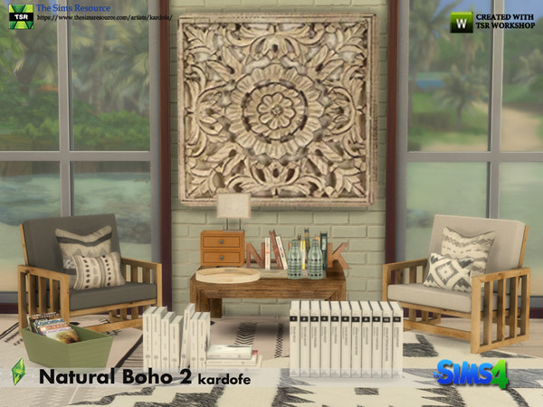 Sims 4 Natural Boho Room 2 by kardofe at TSR