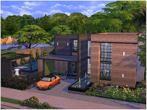 Sims 4 Sunlight Villa by lotsbymanal at TSR