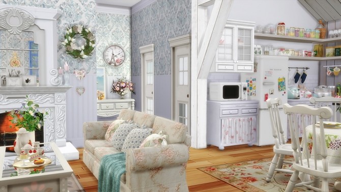 Sims 4 Shabby Chic Cottage at Vicky SweetBunny
