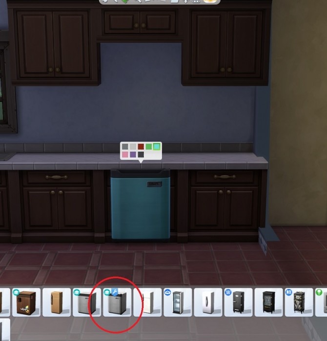 Sims 4 Under counter mini fridge by blueshreveport at Mod The Sims