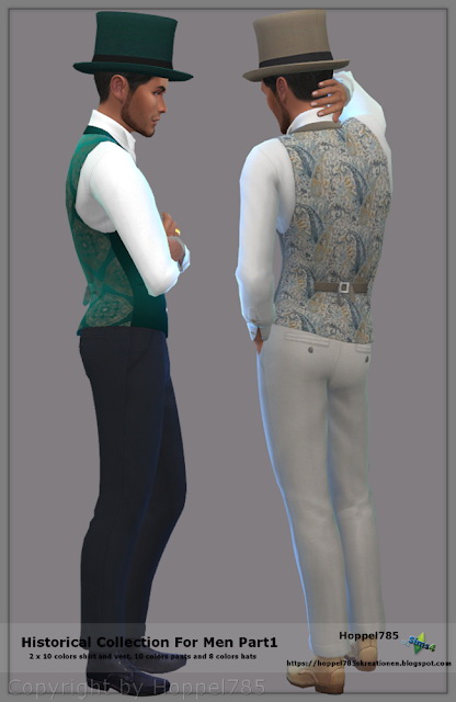 Sims 4 Historical Collection For Men Part1 at Hoppel785