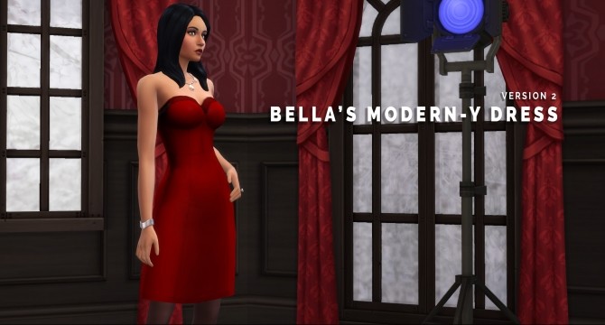 Sims 4 Bellas dress TS3 to TS4 by Lyralei at Mod The Sims