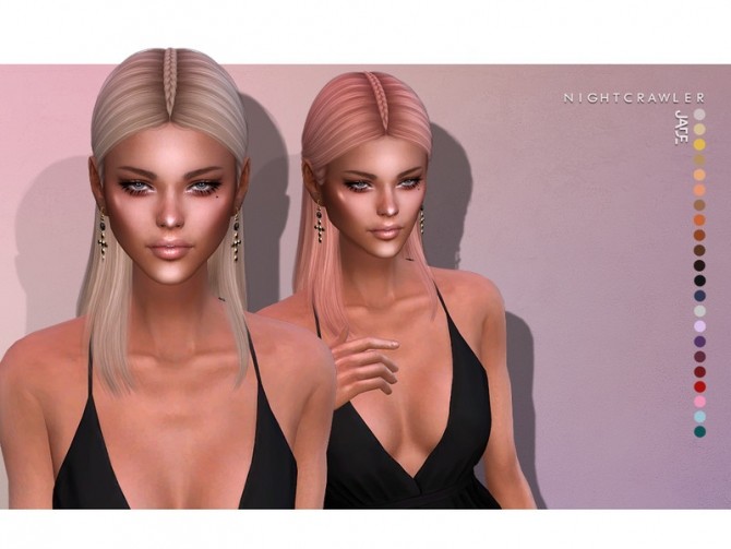 Sims 4 Jade HAIR by Nightcrawler at TSR