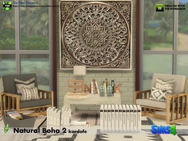 Sims 4 Natural Boho Room 2 by kardofe at TSR