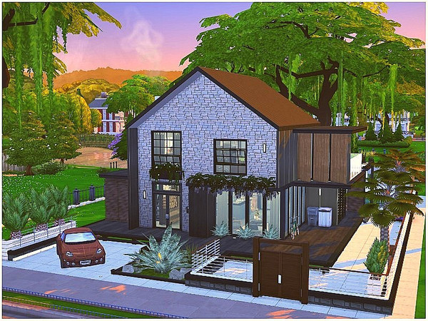 Sims 4 Palm Villa by lotsbymanal at TSR
