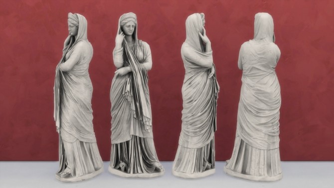 Sims 4 Pudicitia Mattei statue by TheJim07 at Mod The Sims