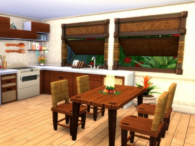 Sims 4 Bamboo Villa by Summerr Plays at TSR