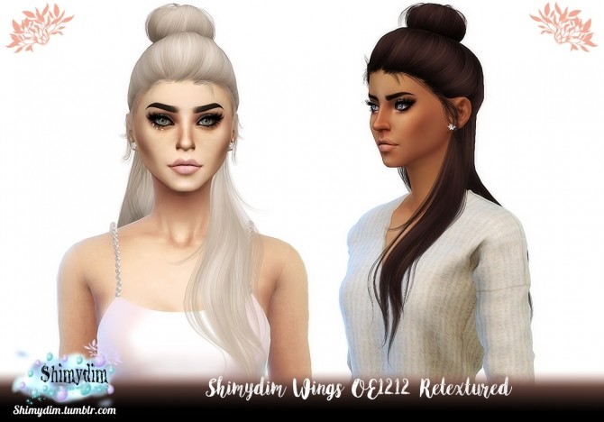 Sims 4 Wings OE1212 Hair Retexture Naturals + Unnaturals at Shimydim Sims