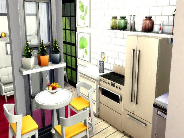 Sims 4 Small Enjoy house by GenkaiHaretsu at TSR