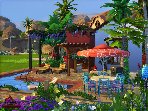 Sims 4 Paloma house No CC by marychabb at TSR