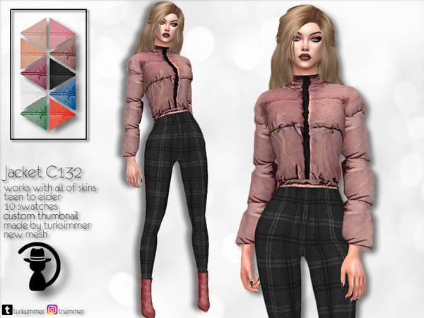Sims 4 Jacket C132 by turksimmer at TSR