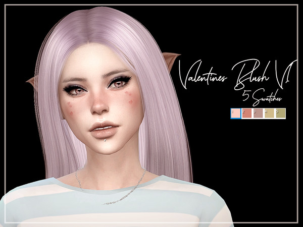 Sims 4 Valentines Blush V1 by Reevaly at TSR