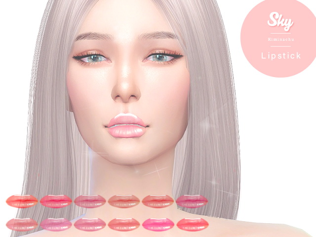 Sims 4 Sky Lipstick at Kiminachu CC