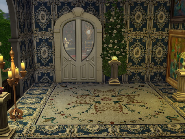 Sims 4 Set of Floor Antique Vintage Patterns at Anna Quinn Stories