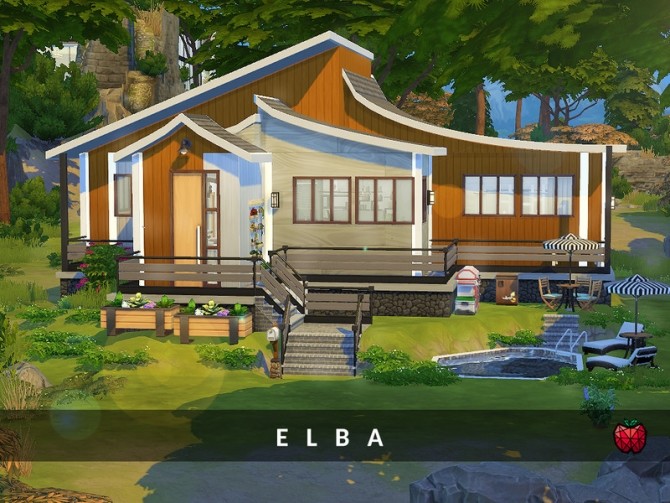 Sims 4 Elba house no cc by melapples at TSR