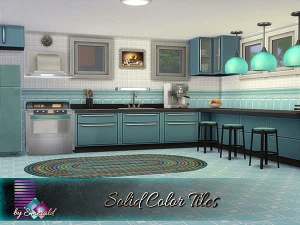 Sims 4 Solid Color Tiles by emerald at TSR