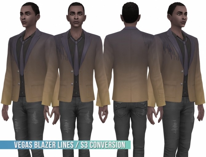 Sims 4 Vegas Blazer Lines S3 Conversion at Busted Pixels