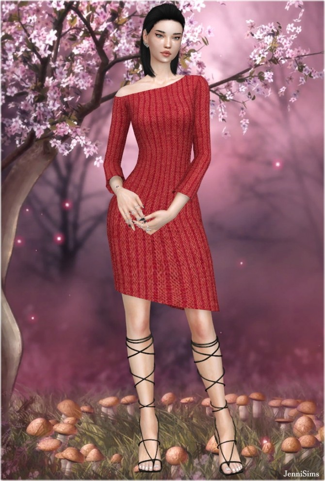 Sims 4 BGC dress at Jenni Sims