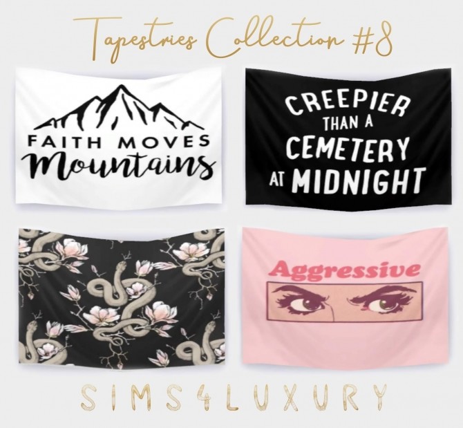 Sims 4 Tapestries Collection #8 at Sims4 Luxury