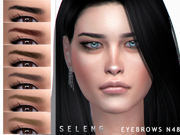 Sims 4 Eyebrows N48 by Seleng at TSR