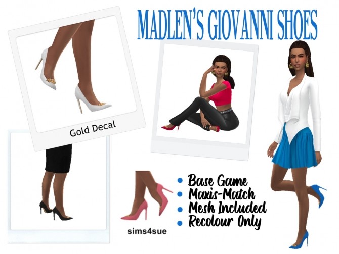 Sims 4 MADLEN’S GIOVANNI SHOES at Sims4Sue