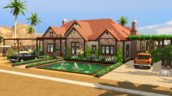 Sims 4 Family Oasis home by Cassie Flouf at L’UniverSims