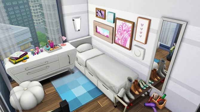 Sims 4 TINY APARTMENT FOR A BIG FAMILY at Aveline Sims