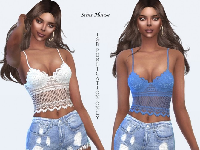 Sims 4 Bralette Vasilina by Sims House at TSR