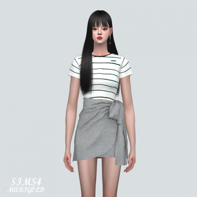 Sims 4 Tied Mini Skirt at Marigold