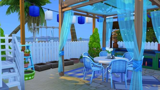 SOLID COLOR TINY BEACH HOUSES at Aveline Sims » Sims 4 Updates