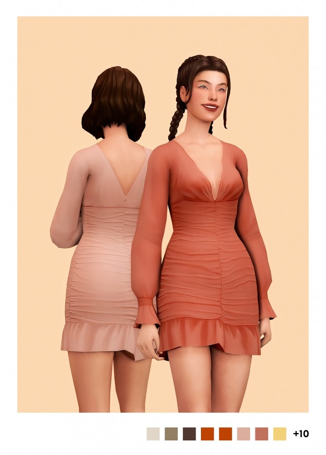 Sims 4 Carla dress by Christina at Sulsulhun