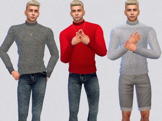 Sims 4 Chunky Sweaters by McLayneSims at TSR