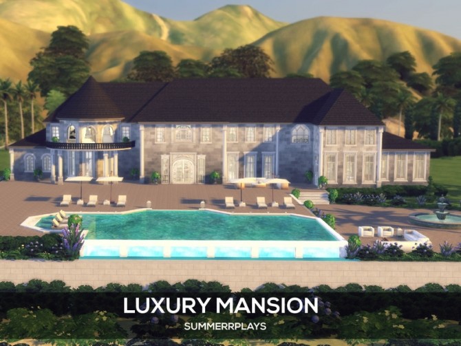 Sims 4 Luxury Mansion by Summerr Plays at TSR
