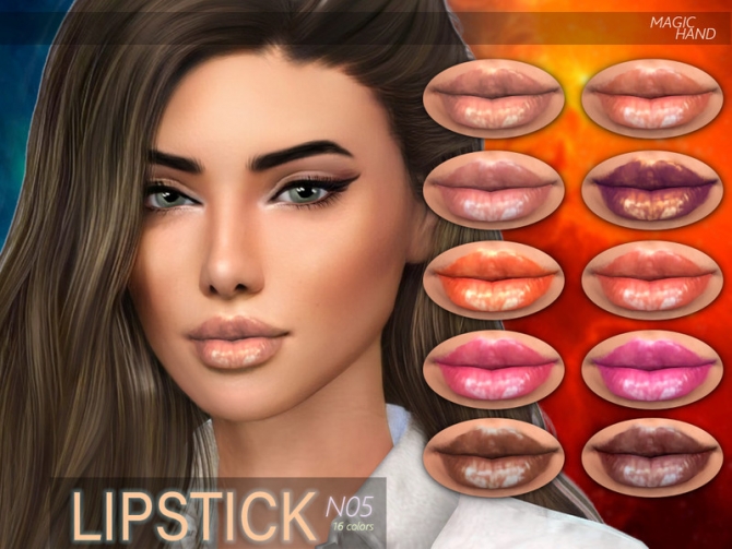 Lipstick N05 by MagicHand at TSR » Sims 4 Updates