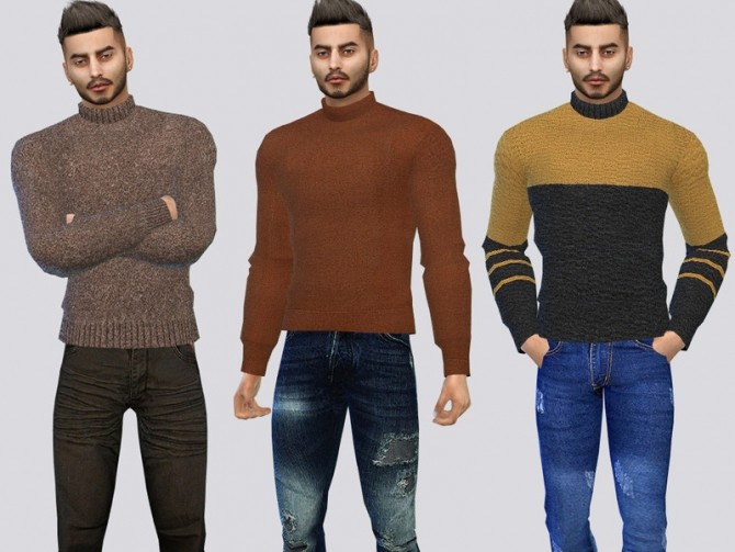 Chunky Sweaters by McLayneSims at TSR » Sims 4 Updates