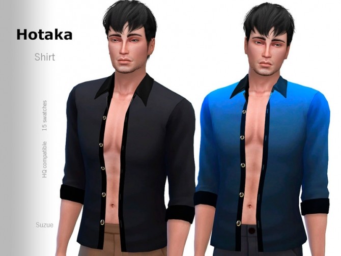 Sims 4 Hotaka Shirt by Suzue at TSR