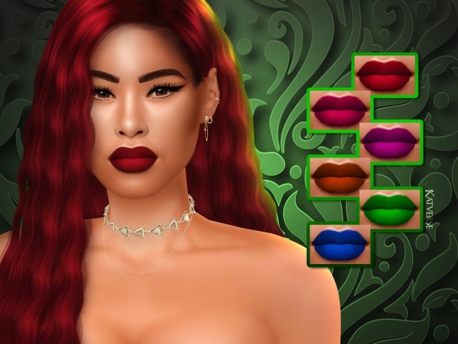 Sims 4 Alya Lipstick at Katverse
