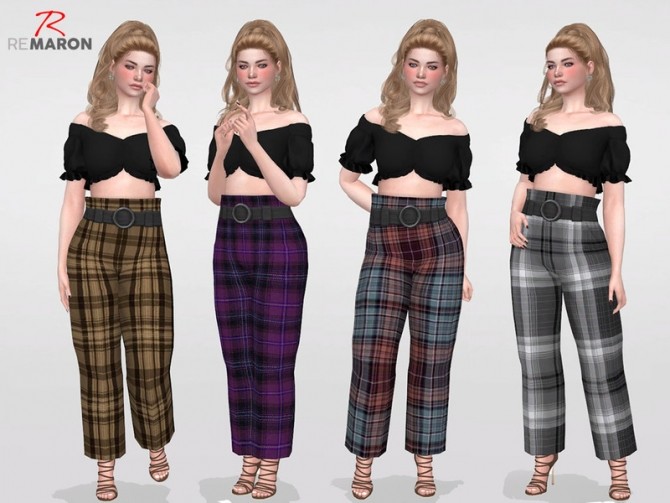 Sims 4 Pantalona Pants for Women by remaron at TSR