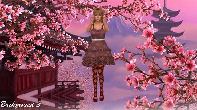 Sims 4 Cherry Blossom CAS Backgrounds at Annett’s Sims 4 Welt
