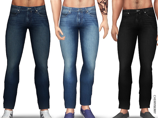 Sims 4 Regular Fit Mens Jeans at Cherryberry
