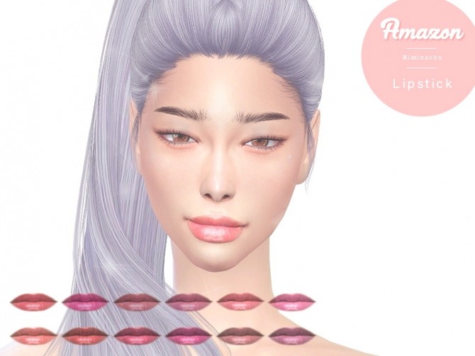 Sims 4 Amazon Lipstick at Kiminachu CC