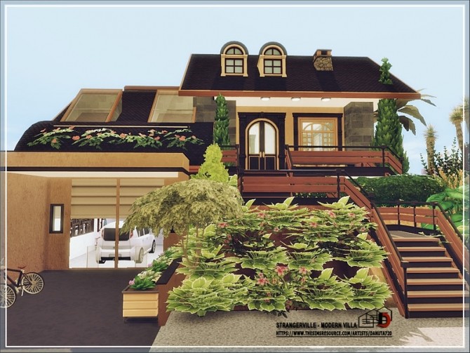 Sims 4 Stranger Ville Modern Villa by Danuta720 at TSR